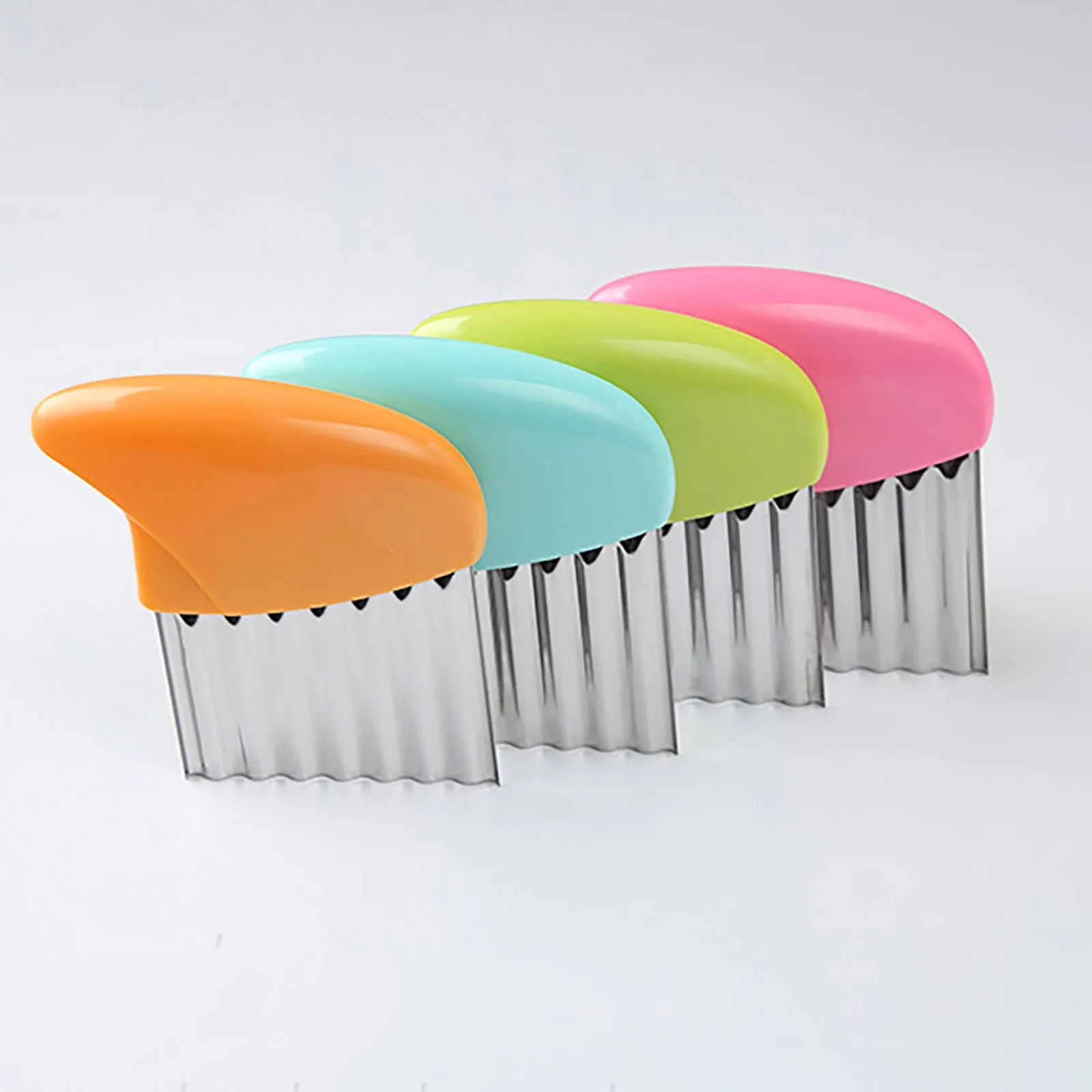 Wavy Edged Tool Wave onion potato slices wrinkled french fries s alad corrugated cutting Chopped Knife Kitchen Gadgets | Дом и сад