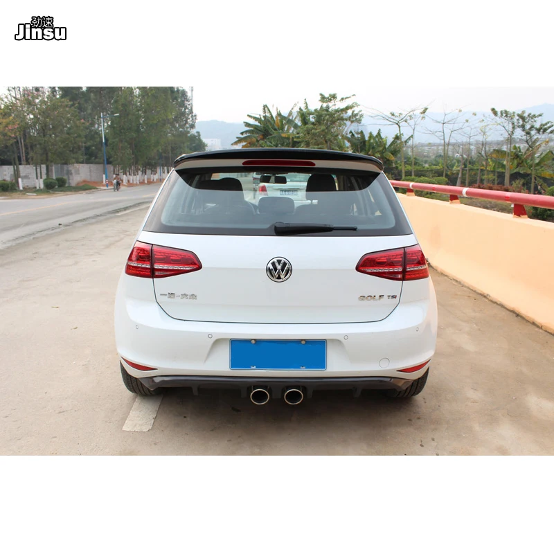 RDX стиль углеродное волокно задний спойлер на крышу губа для vw golf 7 Standard Edition MK7