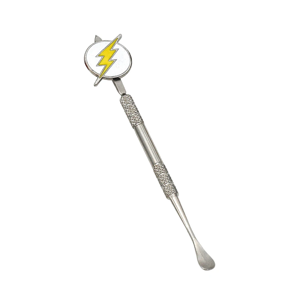 lightning-Silver HORNET нержавеющая сталь карбюратор крышка Dabber воск масло папа инструмент 4,7 дюймов ручка масло воск каверс инструмент концентраты курительная вода труба - Цвет: lightning-Silver