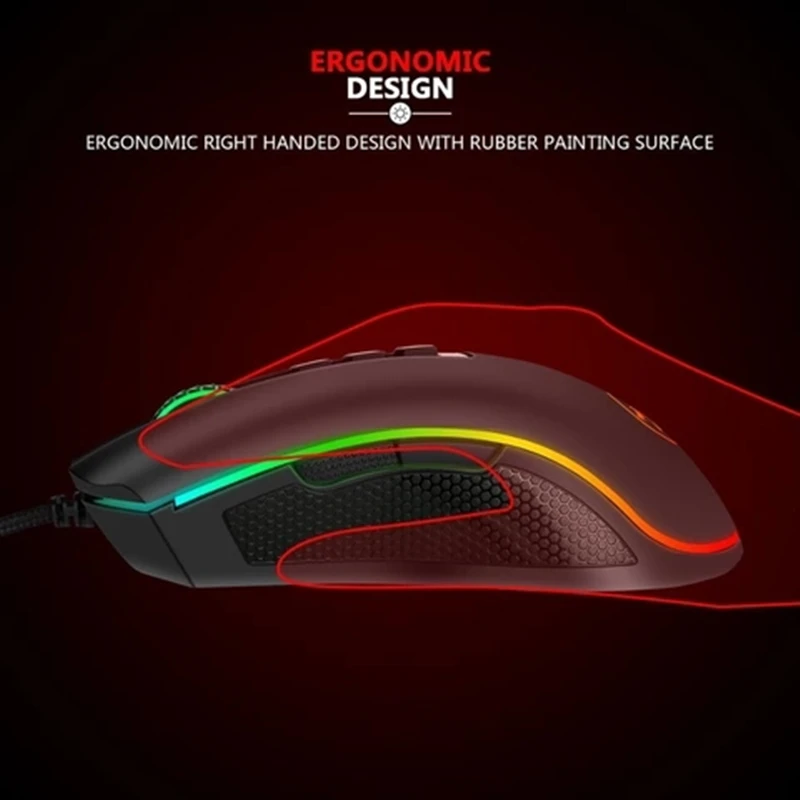 Redragon M711 Проводная игровая клавиатура Мышь цветная (RGB) Цвет светодиодный