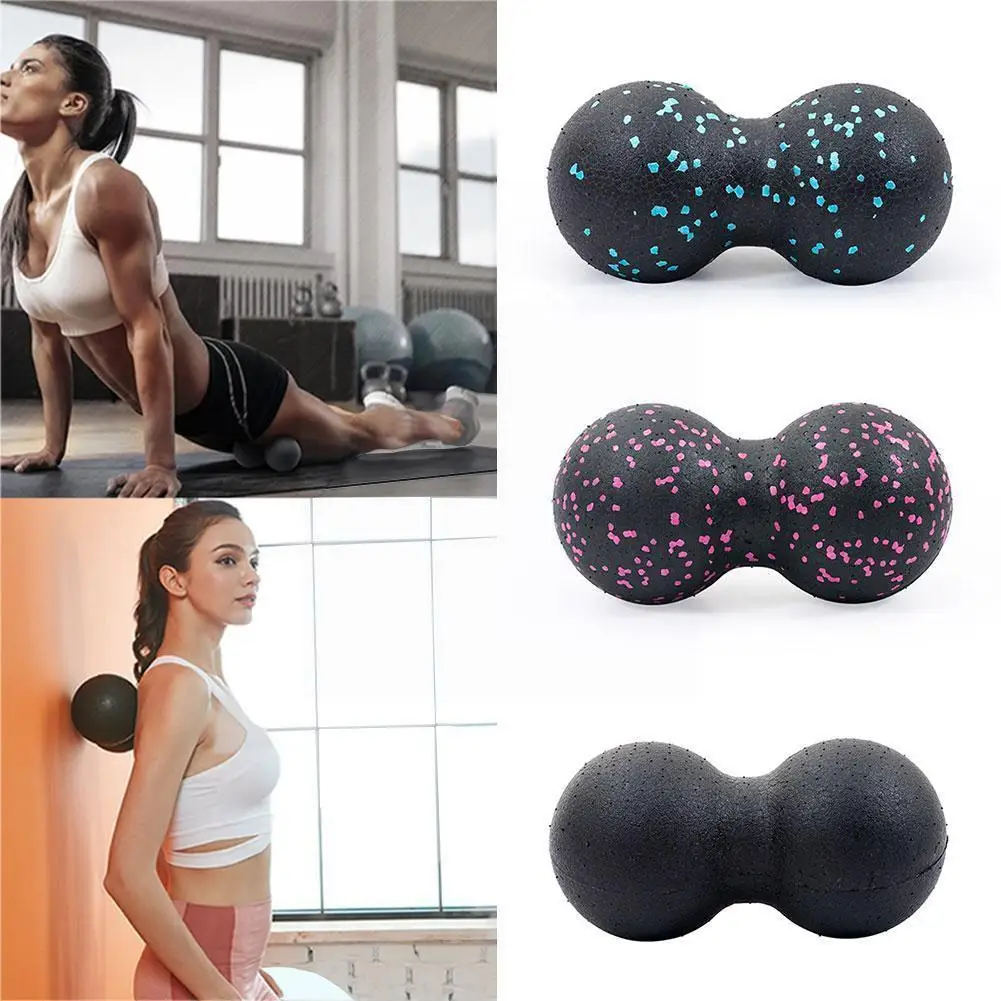 

Lacrosse Ball Peanut Massage Ball High Density Yoga Fitness Body Relie Fascia Ball Exercise Pain Lightweight G2K0