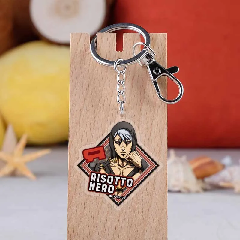 as pictured JOJOs невероятное приключение ризотто Неро ветчины Melone акриловый брелок в виде фигуры брелок украшения Коллекция Модель игрушка Косплэй - Цвет: as pictured