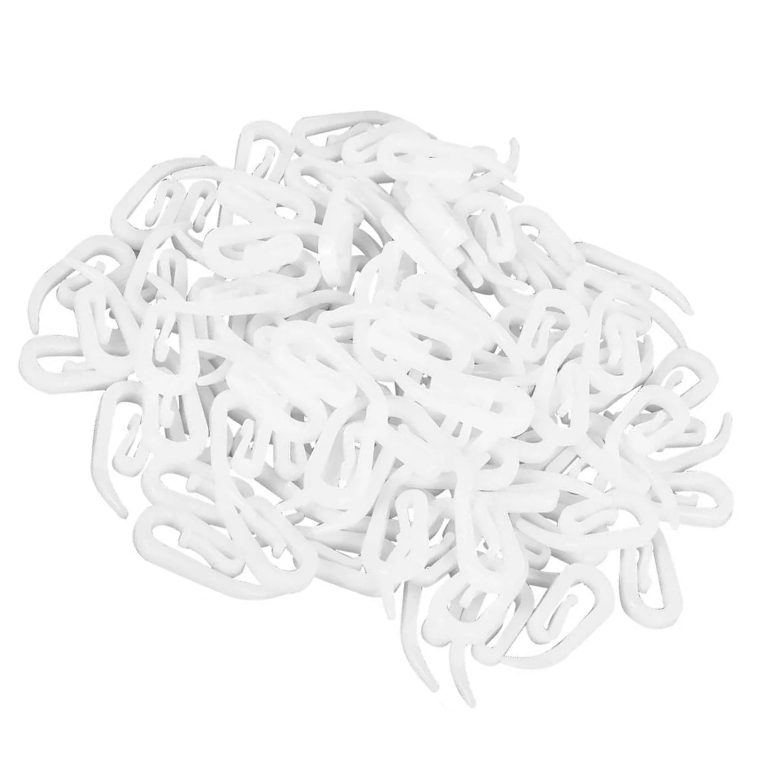 

100pcs Plastic Drapery Hooks Curtain Hooks For Shower Curtain