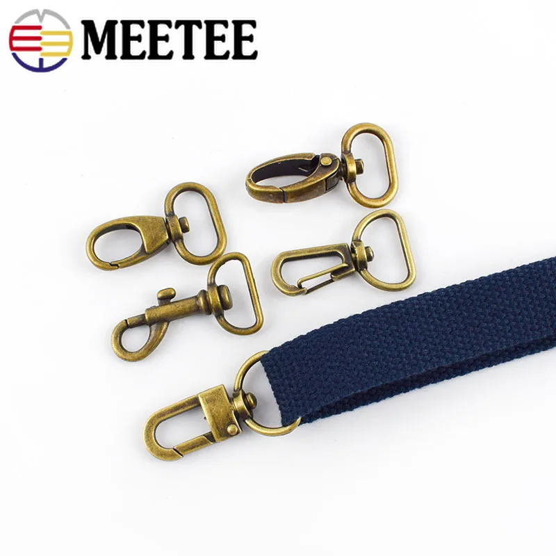 Meetee 4/10/20 штук 2 см Бронзовый застежки молнии в виде полукруга Cilps крюк DIY сумка