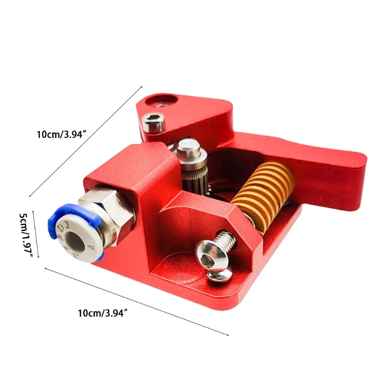 

X37A Dual Gear Extruder Upgrade Durable Aluminum Double Pulley Extruder for Creality Ender3 CR10 CR-10 Pro CR-10S 3D Printer