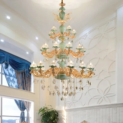

Modern Chandeliers Home Decor Flower Chandelier Living Room Decoration Nordic Crystal Chandeliers Light Fixture Bedroom Lamp LED