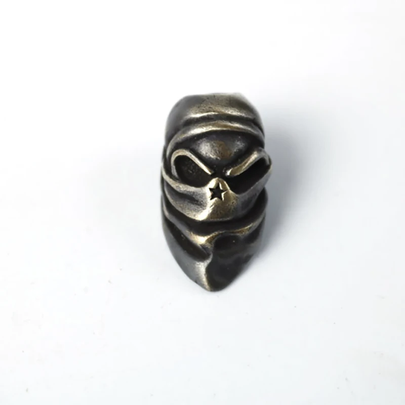 

EDC Knife Beads Black Color Brass Ninja Lanyard Bead Paracord Knife Tool Pendant