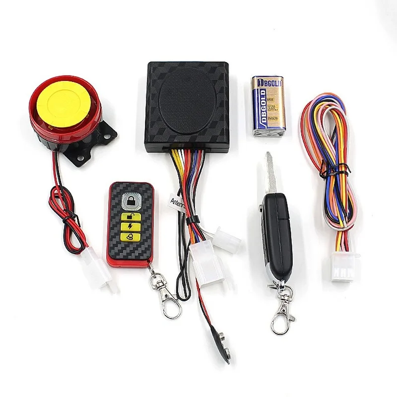 

Anti-hijacking waterproof motorcycle Scooter security alarm/one way motorcycle alarm system 12V system alarm Double Flash