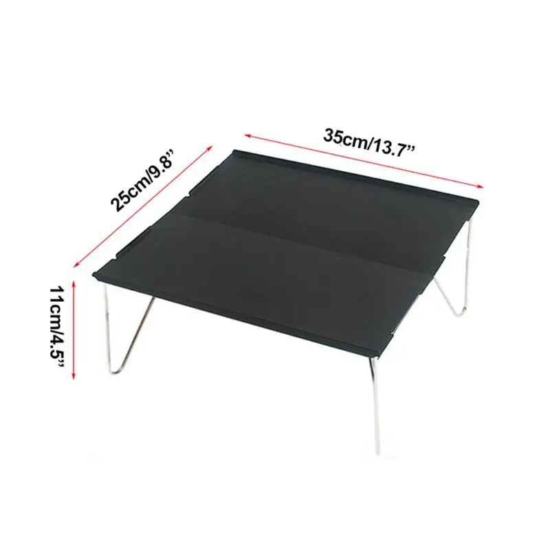 

Ultralight Portable Table Hiking Camping Folding Aluminum Table Outdoor Backpacking Mini Desk with Carry Bag for Travel