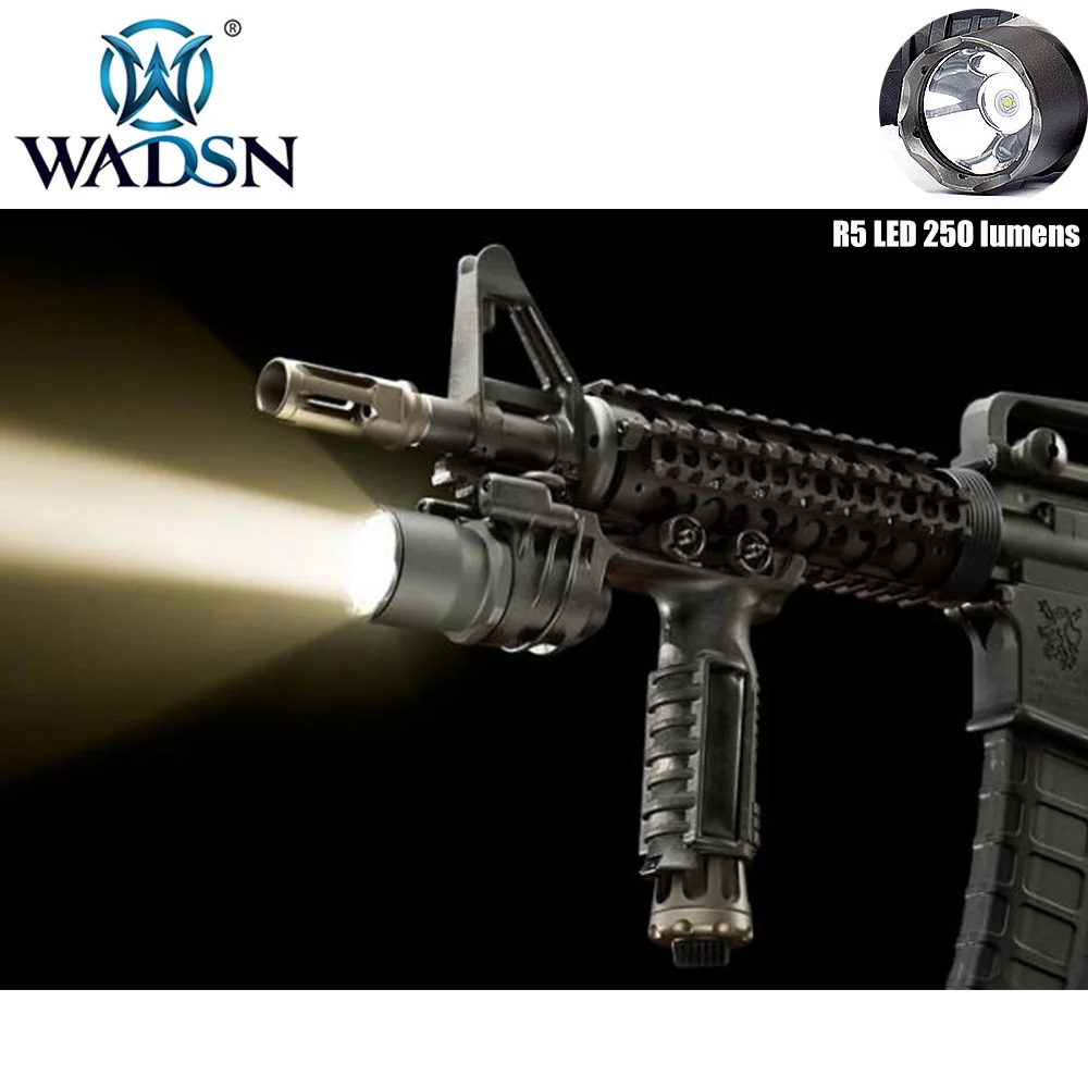 Тактический фонарь WADSN M910A вертикальный фонарик с FOREGRIP мгновенный стробоскоп |
