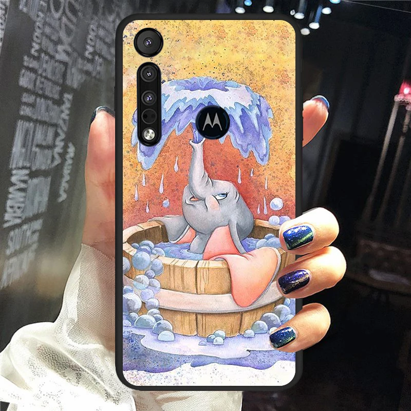 

Colorful Disney Mickey for Motorola G9 G8 G E7 E6 One Play Marco Hyper Fusion Stylus Power Edge Plus Black Phone Case
