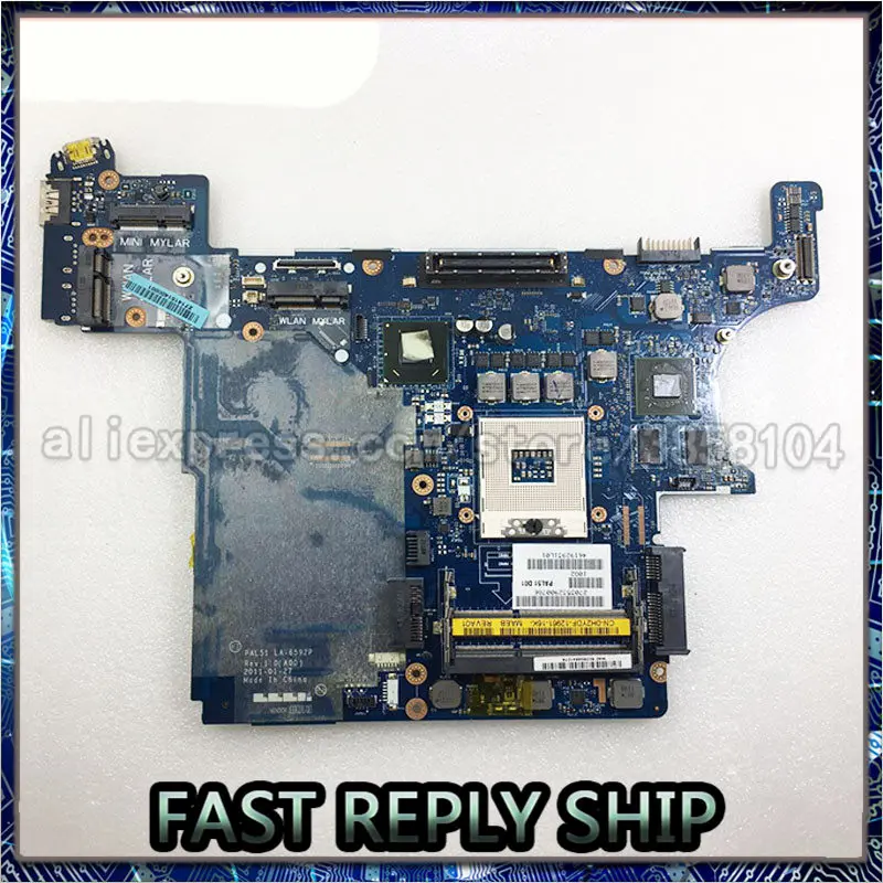 SHELI для DELL CN-0H2YDF материнская плата latitude E6420 основная ноутбука PAL51 LA-6592P с полным