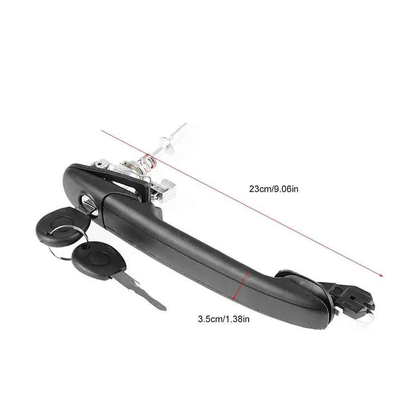 Передняя левая и правая дверная ручка 6N0837207CD с замком для VW POLO 6N 6N1 6N2 SHARAN SEAT ALHAMBRA