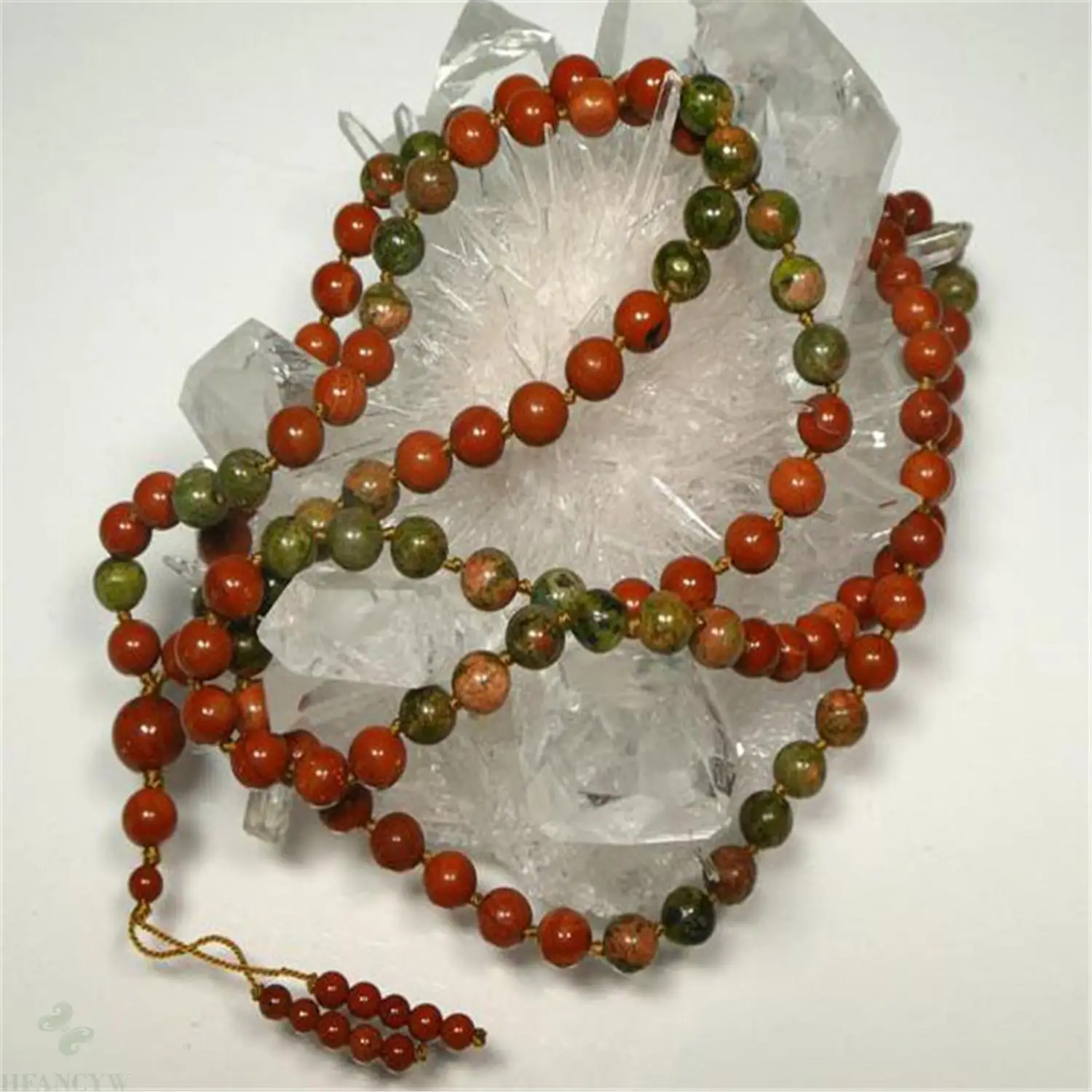 

6mm Natural Red Jasper Gemstone 108 Beads Mala Necklace Pray Chakra Reiki Healing Cuff Spirituality Buddhism Wrist Handmade