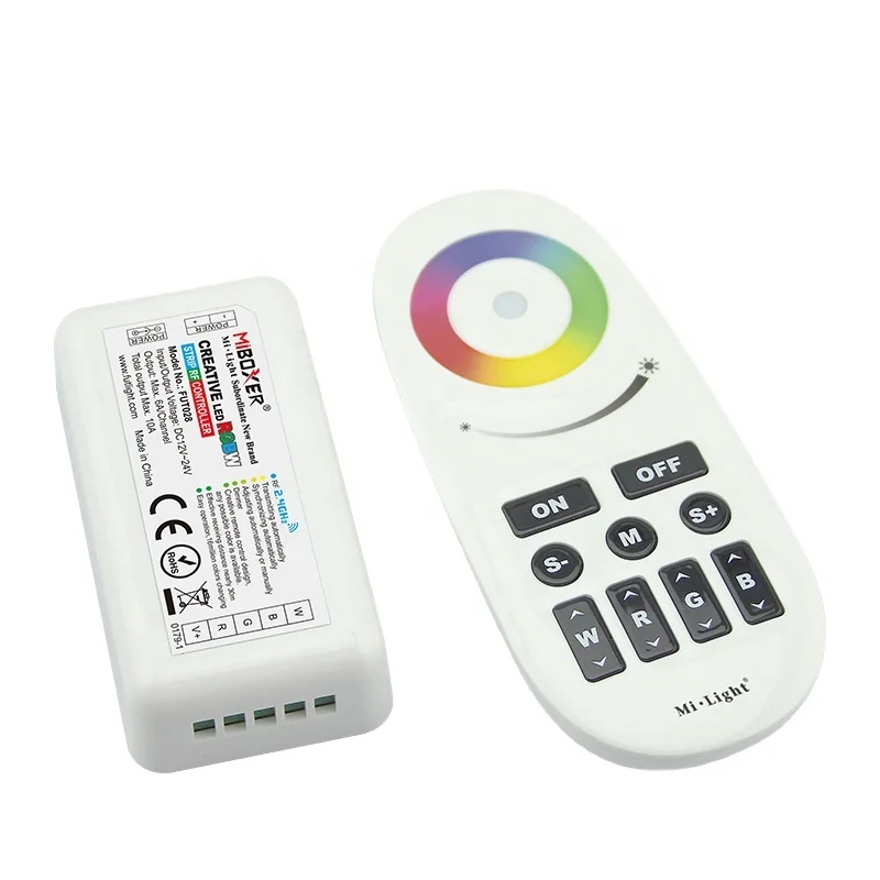 Контроллер Mi.light FUT028 2 4G RGBW В постоянного тока беспроводной сенсорный цветной