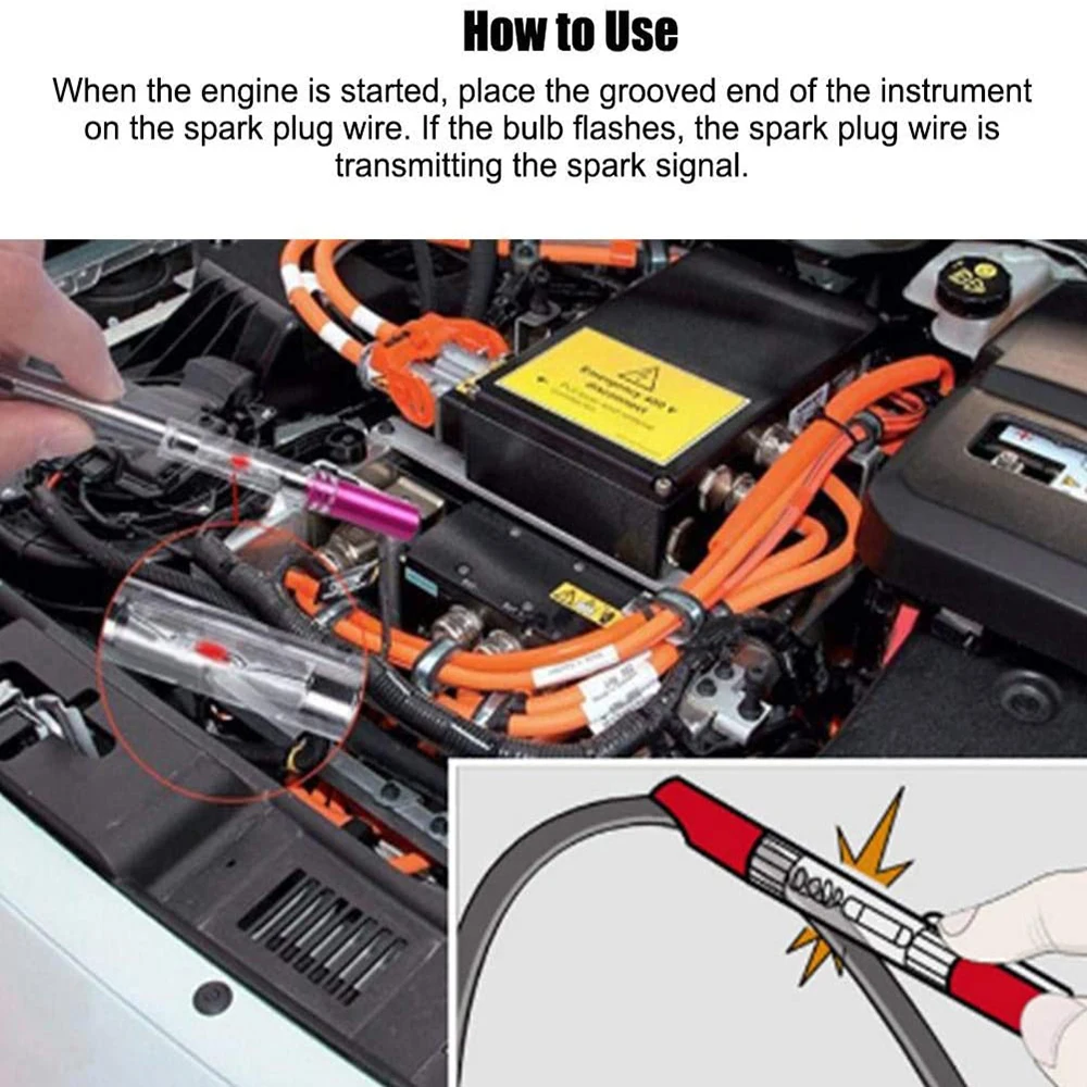 Ignition Test Pen Professional Car Spark Plug Tester System Wires Coil Check Disassembly Free |