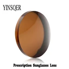YINSQER Модные солнцезащитные очки для близорукости линзы для зрения цветные линзы солнцезащитные оптические линзы с диоптриями полимерные Черные Линзы для очков