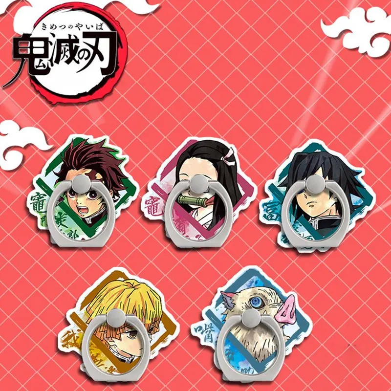 Акриловый мультяшный демон убийца Kimetsu no Yaiba лезвие призрака милый мобильный телефон кольцо кронштейн для iPhone 11 pro для Xiaomi