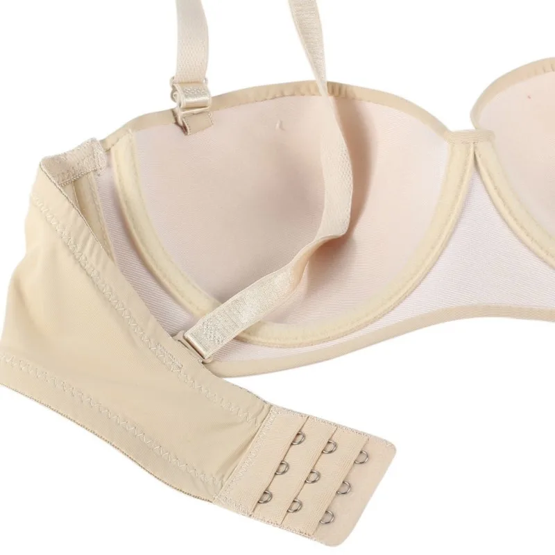 Однотонные глянцевые Бесшовные бюстгальтеры с получашками женские мягкие пуш-ап
