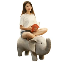 Cute Giant Stuffed Elephant Plush Toy Simulation Elephant Toy Kids Cartoon Sofa Sitting Chair Sitting 130cm 51inch DY50784