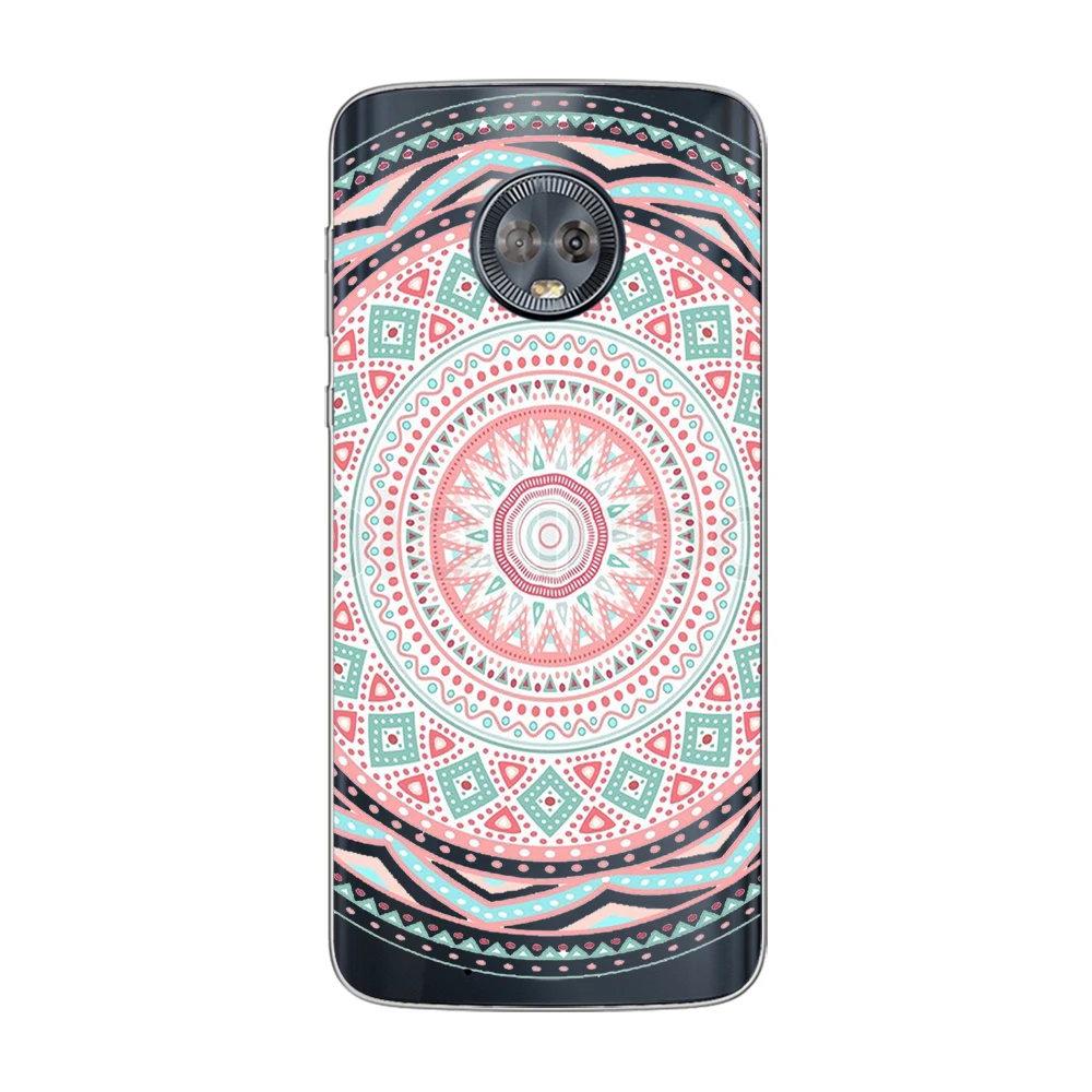 Цветной чехол для телефона с мандалой Motorola Moto E6 C Z2 Z3 ONE P30 G4 G5 G6 G7 E3 E4 E5 Plus Play Power X4
