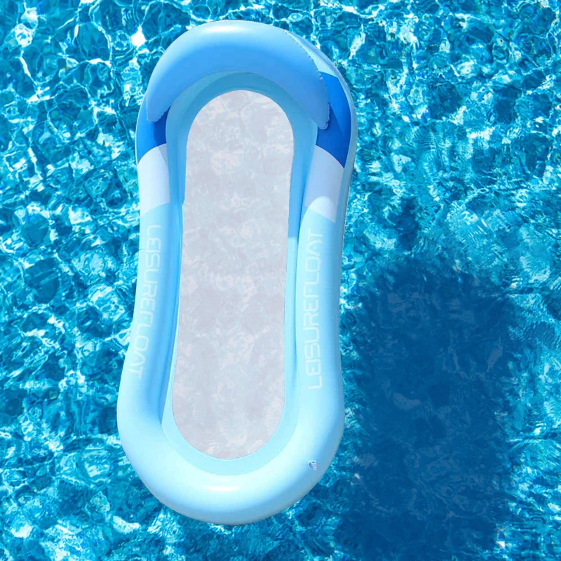 Надувное кресло кровать из ПВХ Одноместный пляжный матрас для плавания летний