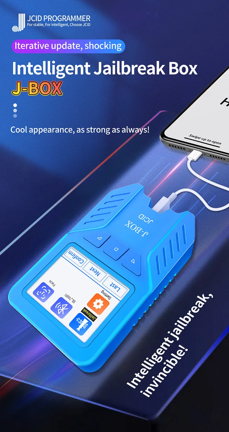 JC-Caja inteligente de J-BOX, herramienta de reparaci&oacute;n de c&oacute;digo con WIFI/Bluetooth, para iPhone, iPad, iPod Touch, iOS12-14-4