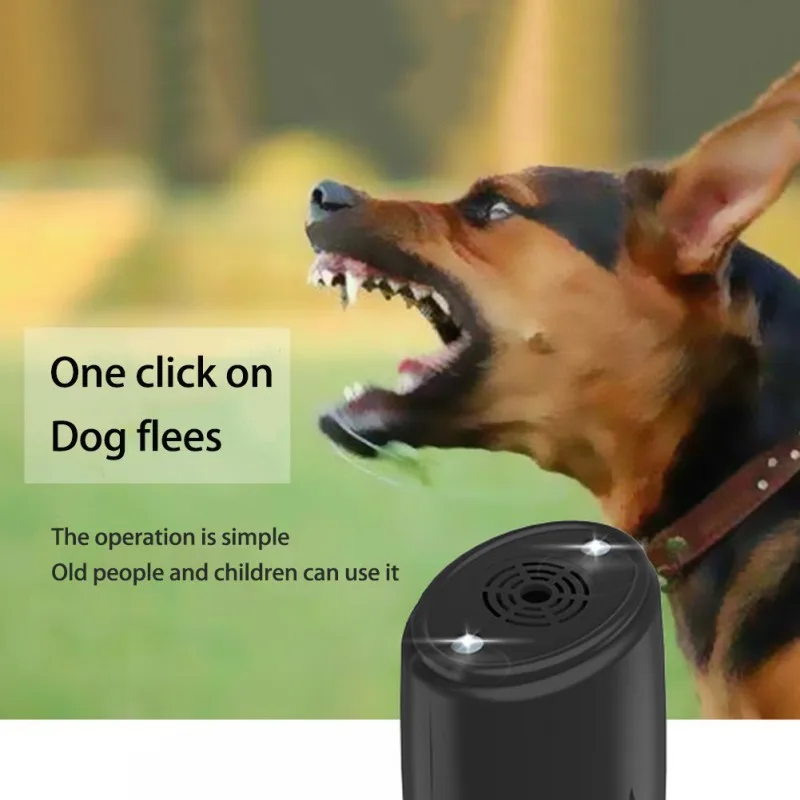 

Pet Anti Dog Barking Pet Trainer LED Light Ultrasonic Gentle Chase Training Ultrasonic High-power Repeller