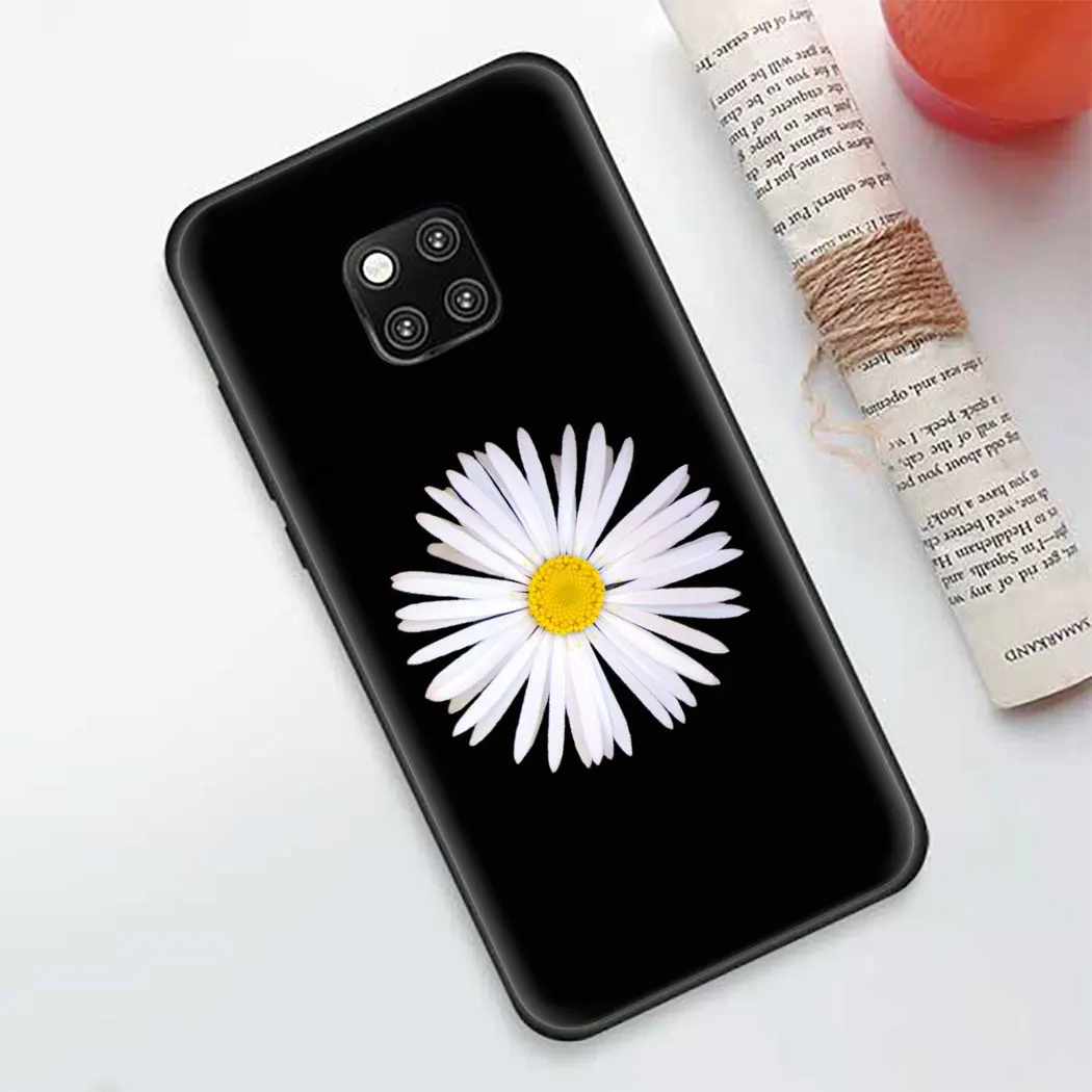 Мягкий чехол для Huawei P9 Nova Smart 2 Lite 5 Pro 2i 3 3i 4 5i 4E 5T Honor 7A 7C 6A с летними маргаритками
