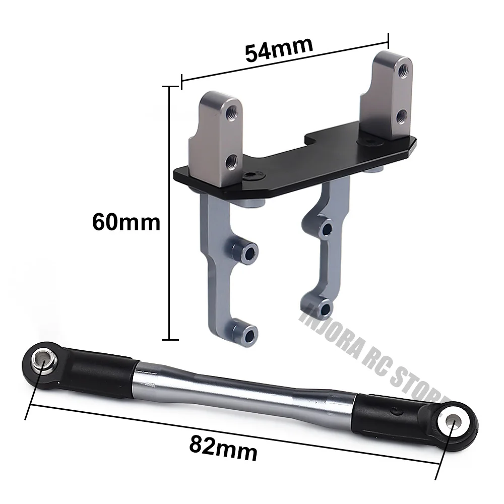 Металлический стенд для Сервомотора с креплением на рулевое колесо 1/10 RC Rock Crawler Car