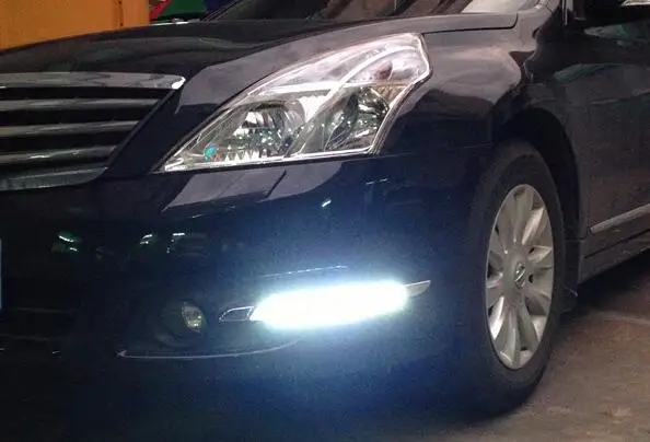 2 шт. Светодиодный дневной светильник для Nissan Teana J32 2008 2013 желтый сигнал стиль реле