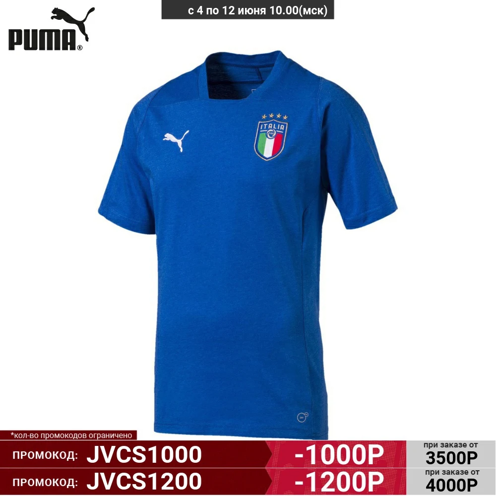Мужская футболка Puma Figc Italia Casual SS 75232309|Футболки для тренировок| |
