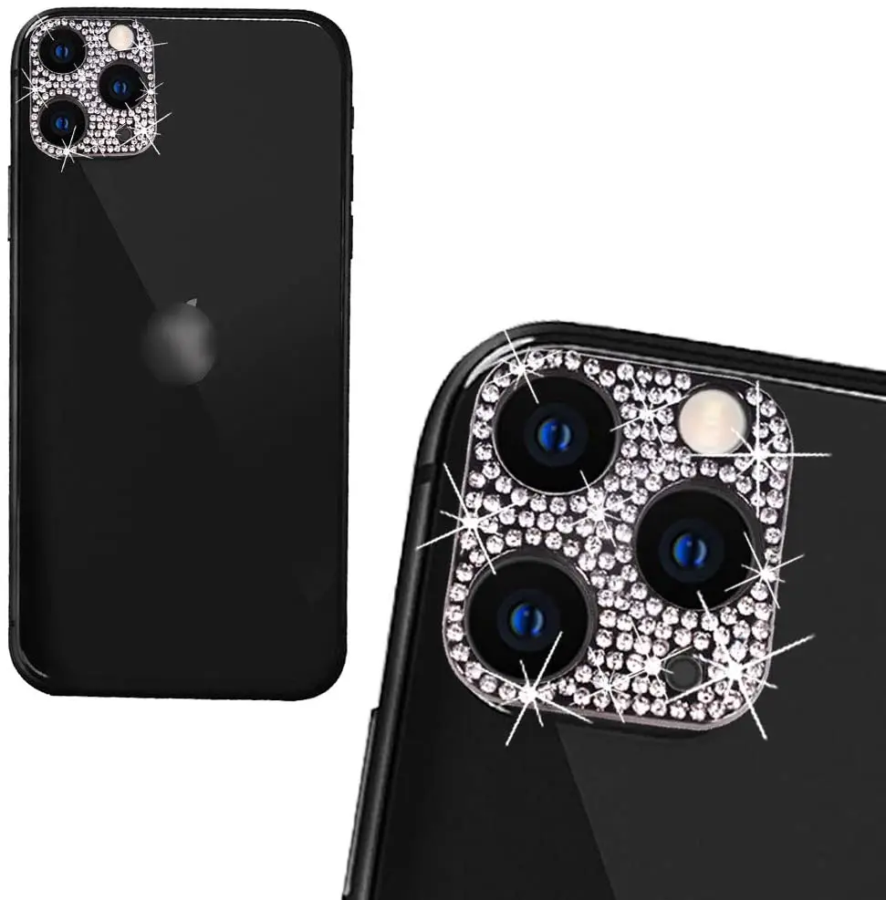 Украшения для задней камеры iPhone 11 Pro Max Алмазная Защитная крышка объектива с