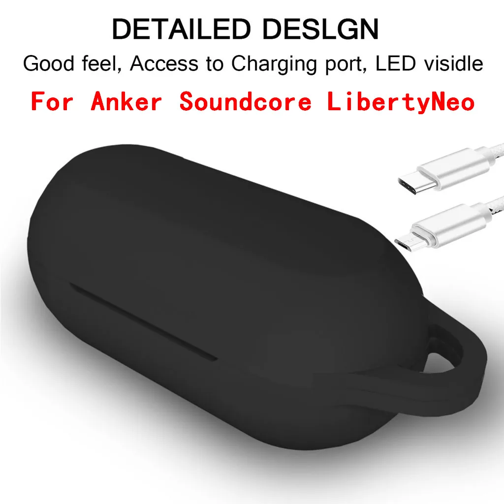 Силиконовый защитный чехол с полным покрытием для Anker Soundcore LibertyNeo Bluetooth гарнитура
