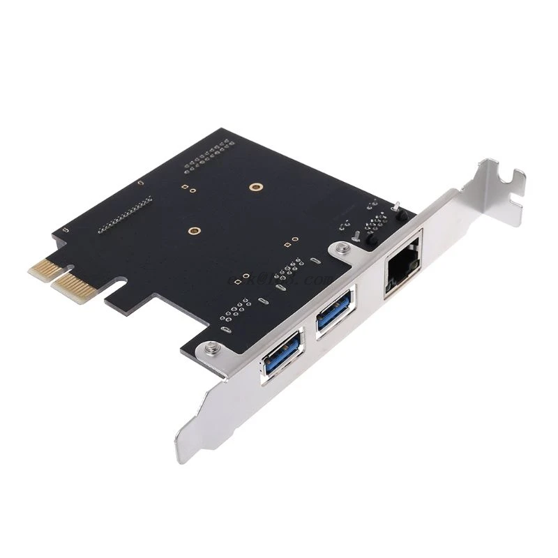 Usb 3 0 Ethernet адаптер порта концентратора 10/100/1000 Мбит/с PCI-E к RJ45 гигабитной сети LAN |