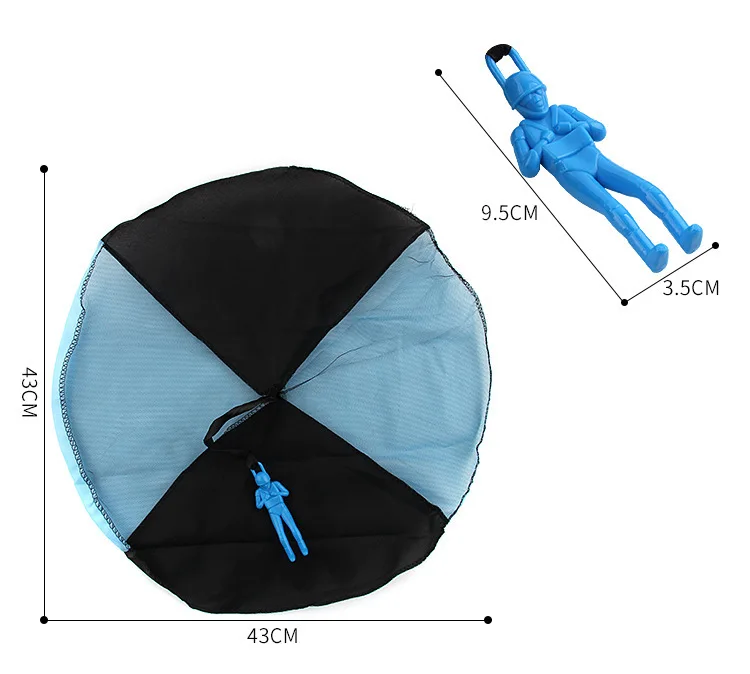 

Kids Hand Throwing Parachute Paraglider Toy Children Educational Early Learning With Figure Soldier Outdoor Fun Sports Play Game