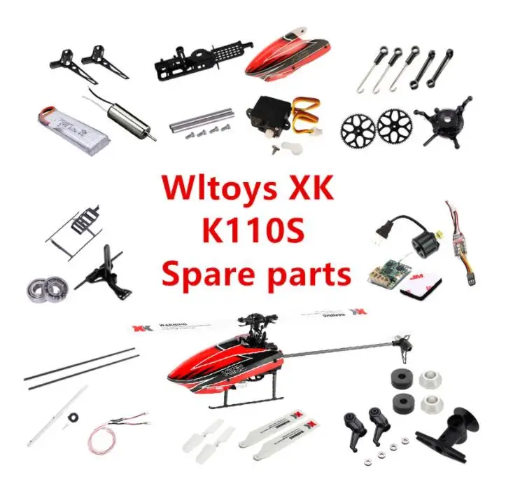 

Wltoys XK K110S телефон с ресивером ESC и сервоприемником