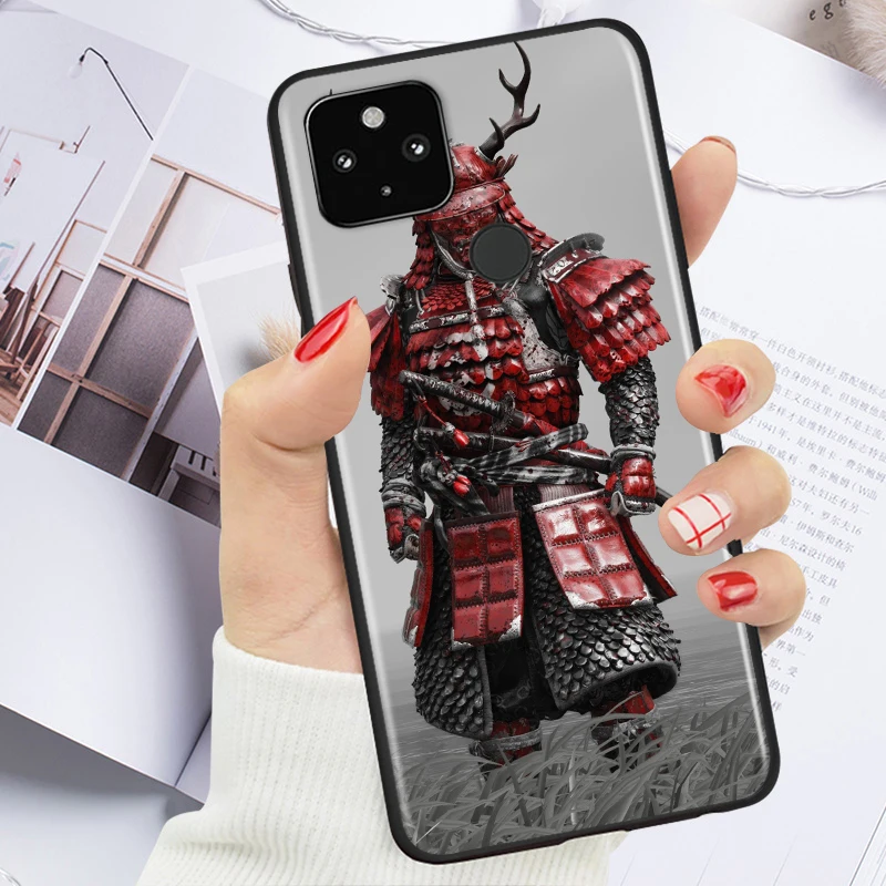 

Anime Samurai ninja Shockproof Cover for Google Pixel 5 4 4A XL 5G Black Phone Case Shell Soft Fundas Coque Capa