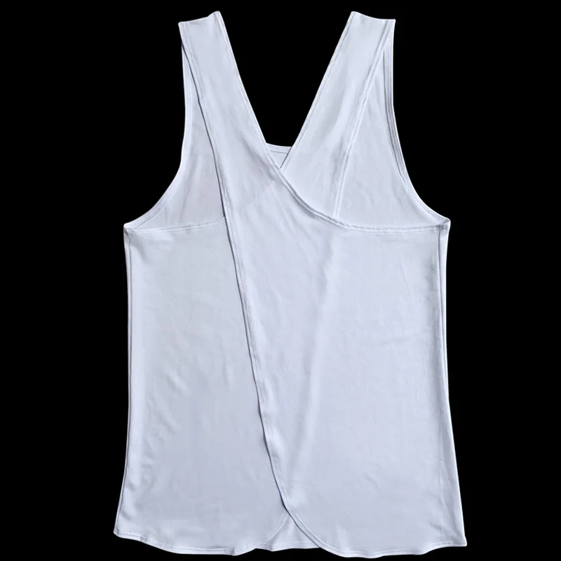 

Hot Women Casual Cross Back Yoga Shirt Sleeveless Workout Sports Vest Top Solid Vest ED889