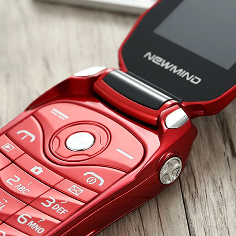 Newmind F15 Флип Ключа автомобиля мобильный телефон с Камера Dual SIM светодиодный