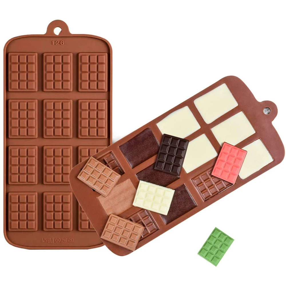 

DIY Шоколадный силиконовые формы 12 полости Fondant (сахарная) Кондитерская вафельный пресс-форма с антипригарным покрытием торт для Кухня конфе...