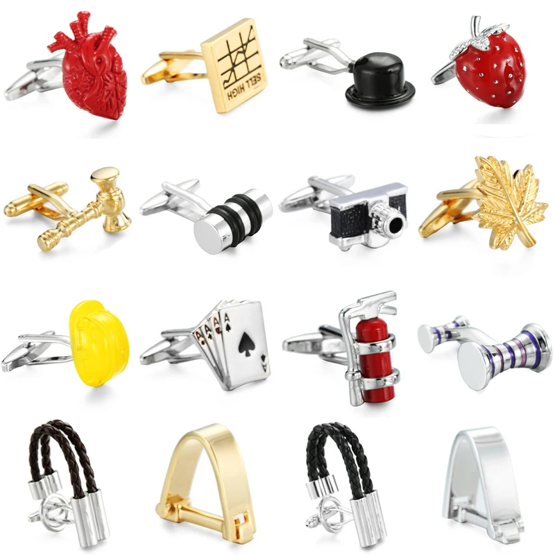 Высококачественные запонки из латуни модные дизайнерские кожаной веревки с