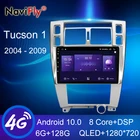 NaviFly 7862 Series 6 ГБ + 128 ГБ Carplay QLED 1280*720 Android многофункциональная автомобильная интеллектуальная система для Hyundai Tucson 1 2004 - 2009