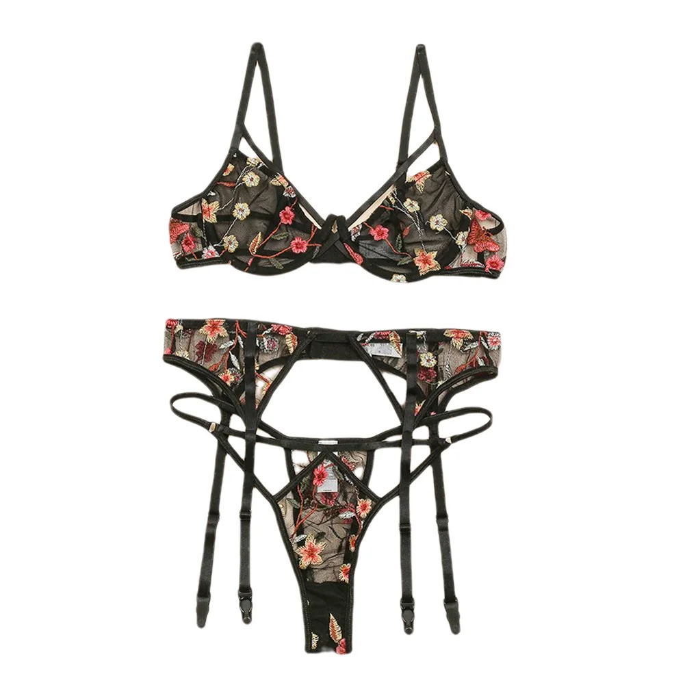 Комплект нижнего белья из двух предметов женское сексуальное нижнее белье с