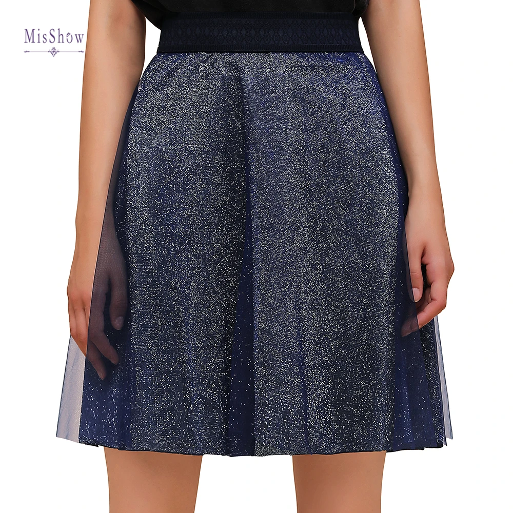 Новинка Короткие подъюбники юбка свадебные платья Нижняя Тюлевая блестящая