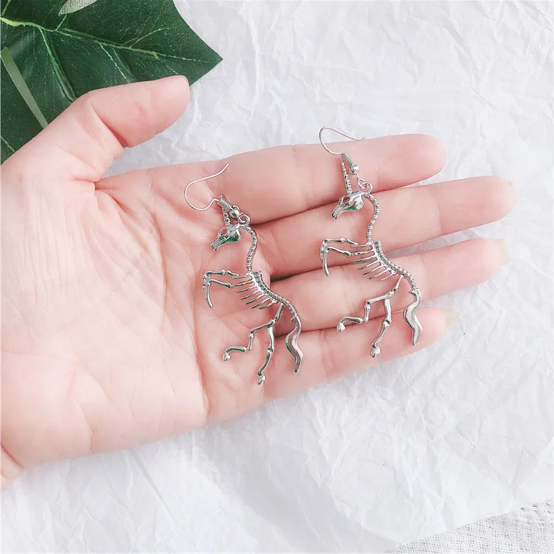 Серьги в виде единорогов серьги-подвески скелета единорога 2019 | Украшения и