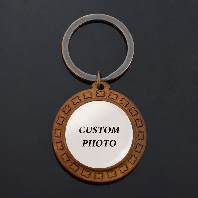 Пользовательские фото брелки 6 стилей стекло кабошон пользовательский брелок