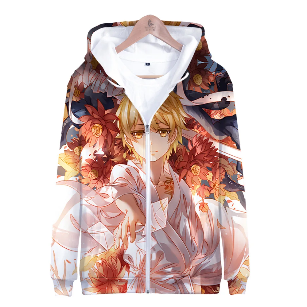 Anime Noragami Yato Hoodie Zip Up Hooded Sweatshirt Spring Hoddies Zipper Jacket Clothes for Men Women Kids Child Boy Girl 2020 | Мужская