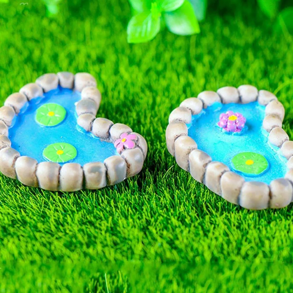DIY Miniature Mini Water Pool Tree House Fairy Garden Lawn Ornament For Mountain Dollhouse Home Decor Craft | Дом и сад