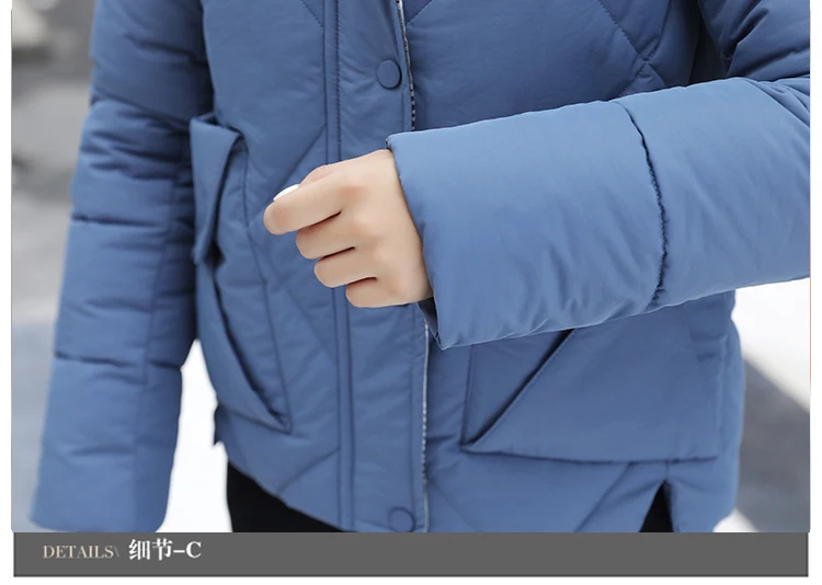 Tcyeek Winter Jacket Women Parkas Mujer Women's Down Cotton Jackets Feminine Hiver Warm Coat Fit Office Ladies Clothes 1986